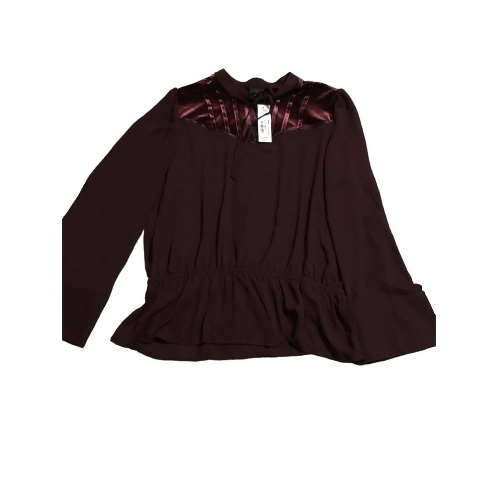 Worthington XL Maroon Berry Blouse NWT
